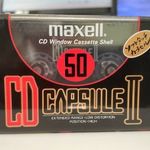 maxell CD CAPSULE II 50 chrome 1990 új, bontatlan magnókazetta audio kazetta fotó