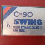 SWING SDL C-90 retro audio kazetta , írásmentes papír , gerinc enyhén sérült fotó