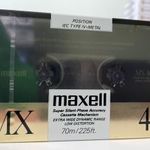 maxell MX 46 1988 metal új, bontatlan magnókazetta audio kazetta fotó