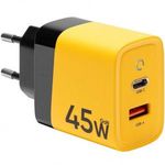 Hálózati töltő adapter, 45W, USB aljzat, USB Type-C aljzat, gyorstöltés, PD 3.0, QC 3.0, PPS, AFC... fotó