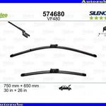 FORD S-MAX 1 2006.05-2010.04 Ablaktörlő lapát szett első 2db/750-650mm (VF480) {VALEO... fotó