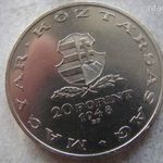 EZÜST MNK EMLÉK TÁNCSICS 20 FORINT, 1948. 1 DB. 28 GR. 1 FT-RÓL! SZÉP fotó