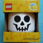 Lego Figura Fej Alakú Tároló, "Koponya" Mintával "L" Méret, Bontatlan, Új!!! fotó