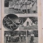 Leány cserkész világtalálkozó Gödöllő jamboree, első munkaszolgálatos zászlóalj - 1939 KPH képriport fotó