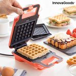 2 az 1-ben waffle- és szendvicskészítő receptekkel Wafflicher InnovaGoods fotó