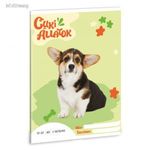 Cuki állatok tűzött füzet A/5, 32 lap vonalas 3.osztály (12-32), welsh corgi fotó