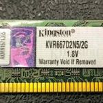 Kingston 2Gb DDR2 677Mhz Memória (KV667D2N5/2G) fotó