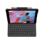 LOGITECH Billentyűzet - Slim Folio Ipad (7, 8 gen.) Grafitszürke, UK (920-009480) fotó