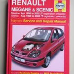 Renault Megane és Scenic javítási könyv (1999-2002) Haynes fotó