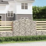 9 db íves horganyzott vas gabion kosár 200x50x160/180 cm fotó