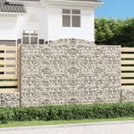 4 db íves horganyzott vas gabion kosár 300x50x200/220 cm fotó