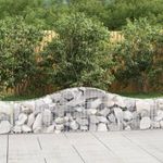 íves horganyzott vas gabion kosár 200x30x40/60 cm fotó