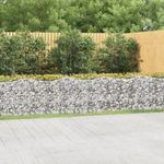 íves horganyzott vas gabion magaságyás 600 x 50 x 100 cm fotó