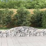 íves horganyzott vas gabion kosár 400x30x40/60 cm fotó