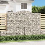 2 db íves horganyzott vas gabion kosár 300x50x220/240 cm fotó