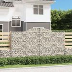 6 db íves horganyzott vas gabion kosár 300x50x160/180 cm fotó