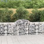 13 db íves horganyzott vas gabion kosár 200x50x80/100 cm fotó