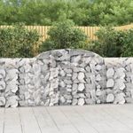 15 db íves horganyzott vas gabion kosár 300 x 30 x 100/120 cm fotó