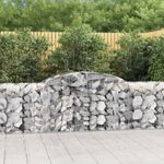 17 db íves horganyzott vas gabion kosár 300x50x80/100 cm fotó