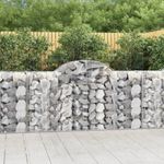 14 db íves horganyzott vas gabion kosár 200x50x100/120 cm fotó