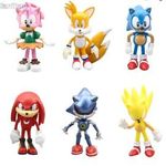 Sonic műanyag figura szett 6 db Tortadísz ÚJ KÉSZLETEN számlával fotó