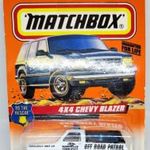 MATCHBOX 4x4 Chevy (Chevrolet) Blazer "POLICE" bontatlan hosszúkártyás bliszterben fotó