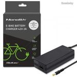 Qoltec Charger for E-bike Electric Scooter Black 50761 fotó