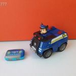 Eredeti Spin Master Mancs Őrjárat Paw Patrol RC távirányítós autó Chase kutyussal !! 18cm fotó