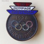 1928 Hollandia Amszterdam IX.nyári olimpia részvételi jelvény jelzett NMÁ fotó