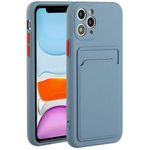 Xiaomi Poco X3 GT, Szilikon tok, kártyatartóval, Wooze Card Slot, leander-szürke (113094) fotó