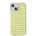 DKNY iPhone 15 Ismétlődő mintás PC TPU Telefon tok - Sárga (DKHCP15SHOPECY) fotó