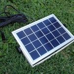 Mini aluminium keretes napelem panel , solar cella 5V 6V 400mA fotó