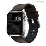 Nomad Active Strap Pro Brown, silver - Apple Watch Ultra 49mm 8/7 45mm/6/SE/5/4 44mm/3/2/1 42mm N... fotó