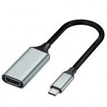 USB-C -> HDMI (anya) multimédiás adapter, USB 3.1, ezüstszín fotó