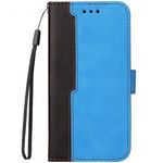 Huawei Nova 11, Oldalra nyíló tok, stand, kártyatartóval, kézpánttal, Wooze Colour Wallet, kék (1... fotó