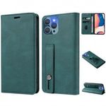 Huawei Nova Y61, Oldalra nyíló tok, stand, kártyatartóval, kézpánttal, Wooze Business Plus, zöld ... fotó