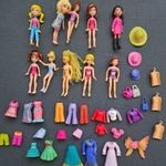 Polly pocket 10 db baba, és rengeteg kiegészítőkből álló csomag fotó