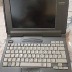 HP Compaq 420C 2860C - retro, vintage laptop - floppy olvasó - bővíthető hdd, trackball - 1995 fotó