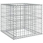 ezüst horganyzott vas gabion kosár 70 x 70 x 65 cm (364850) fotó