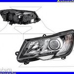 SKODA SUPERB 2 2013.06-2015.06 /3T/ Fényszóró bal (H7/H15) nappali fénnyel, motorral ... fotó