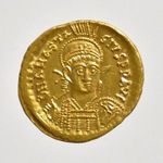 Bizánc: Anastasius I ( 491-518) arany Solidus aUNC -XIIAP01 fotó