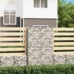 vidaXL gabion kosár fedéllel horganyzott drótból 150 x 100 x 30 cm fotó