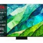 TCL C855 75C855 190, 5 cm (75") 4K Ultra HD Smart Wi-Fi Fekete televízió fotó