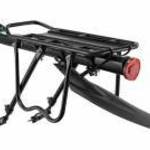 Bicycle Rear Rack with fender and reflector Rockbros HJ1008-1 (black) fotó