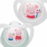 Baba cumi NUK Star Peppa Pig 0-6m 2 db fotó