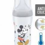 Baba cumisüveg NUK Perfect Match MICKEY Temperature Control 260 ml grey fotó