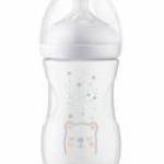 Baba cumisüveg Avent Natural Response 260 ml s szeleppel Air Free medve - AVENT fotó