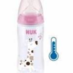 NUK FC+Temperature Control cumisüveg 300 ml BOX-Flow Control szívófej pink fotó