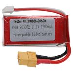 Helyettesítő modell / RC Akku 11.1V, Li-Polymer, 1200mAh, XT60 csatlakozó, 63mm x 29mm x 30mm fotó