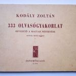 Kodály Zoltán- 333 olvasógyakorlat , Zeneműkiadó fotó